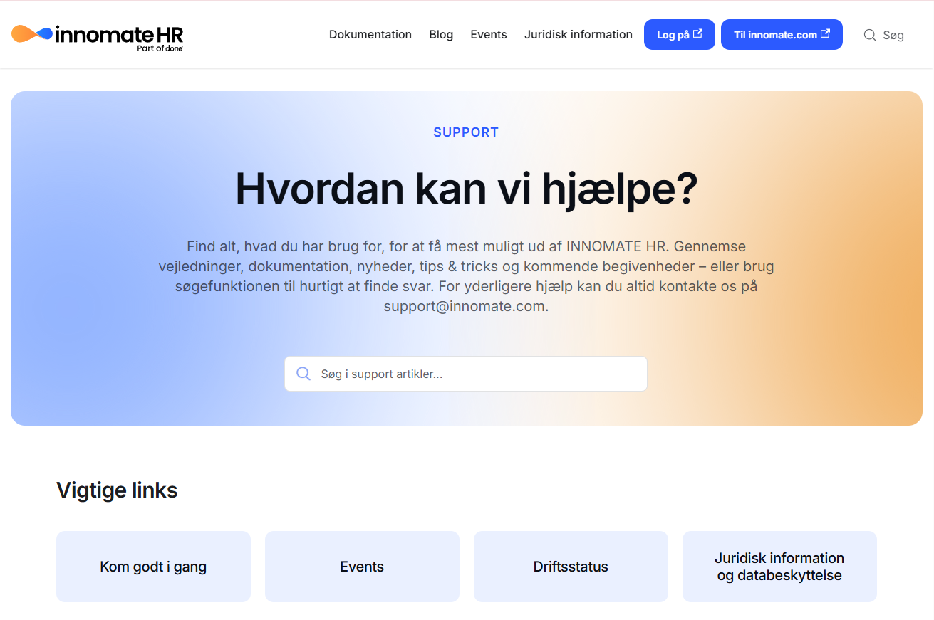 Support site